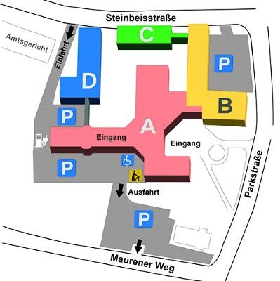 Gebäudeplan des Landratsamtes