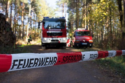 Absperrung der Feuerwehr