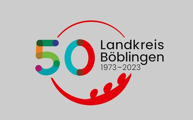 Logo 50 Jahre Landkreis Böblingen