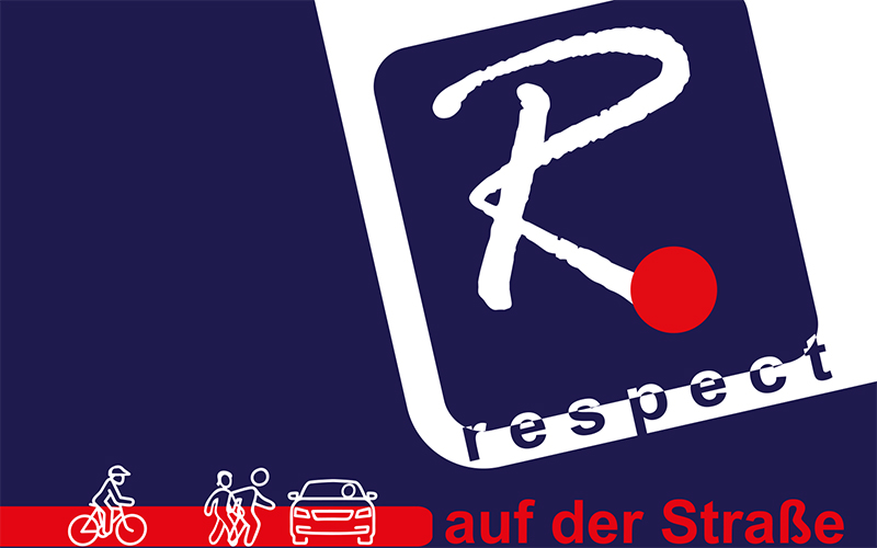 Logo Respect auf der Straße