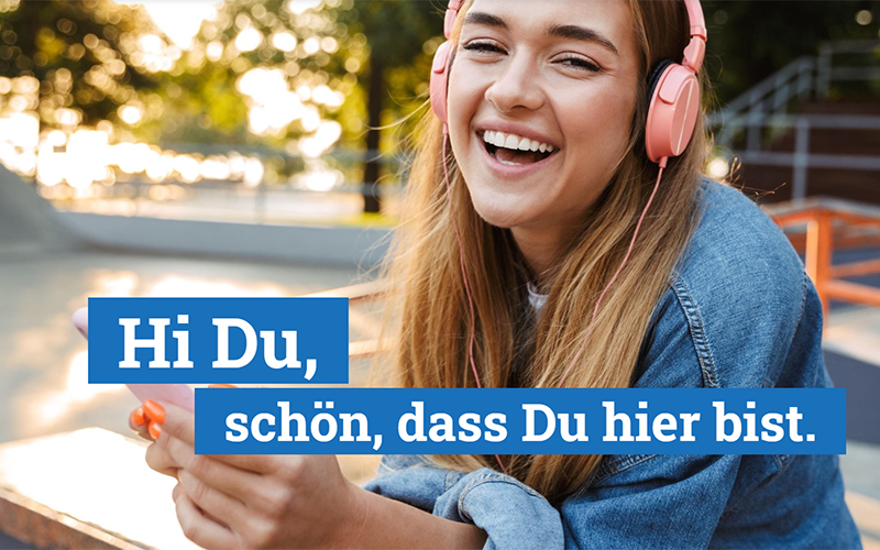 Screenshot von Homepage