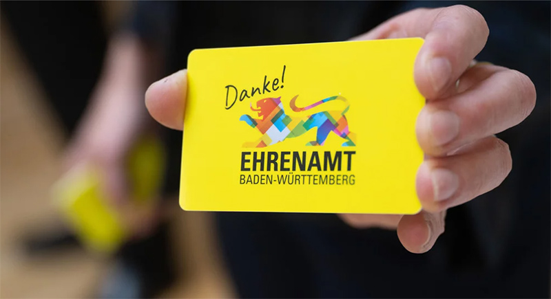 Abbildung der Ehrenamtskarte