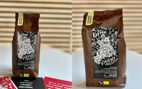 2 Packungen Espresso, groß und klein
