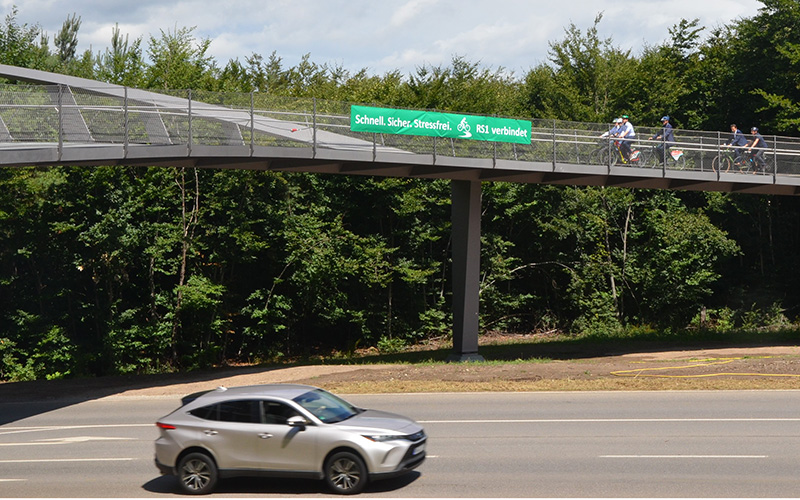 Radschnellwegbrücke in Böblingen Radschnellwegbrücke in Böblingen