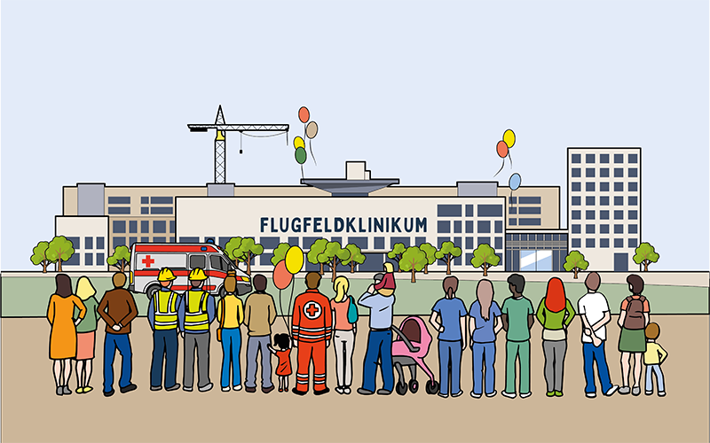 Grafik Flugfeldklinikum