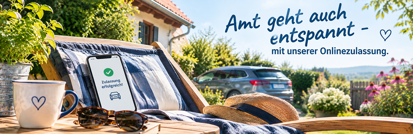 Amt geht auch entspannt - mit unserer Onlinezulassung