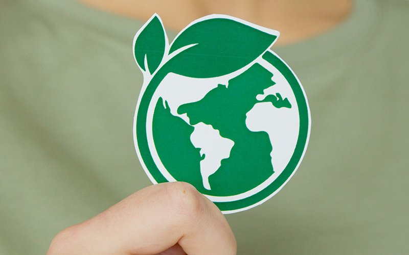 Klimasymbol in Hand